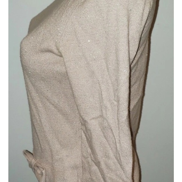 346 Brooks Brothers Scoop Neck Pullover Sweater Mettalic Blush Size S - Picture 3 of 6